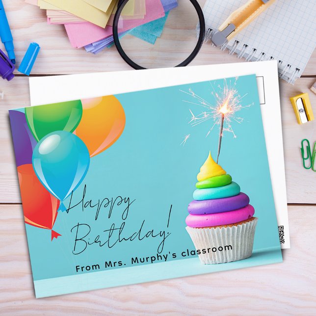 Postal Cumpleaños de los niños del profesor (Subido por el creador)