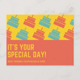 Postal Cumpleaños de los pasteles