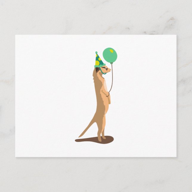 Postal Cumpleaños de Meerkat (Anverso)