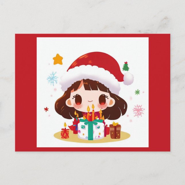 Postal Cumpleaños de Navidad 2 (Anverso)