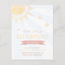 Postal Cumpleaños de nuestra Mariposa Sunshine Little Wat