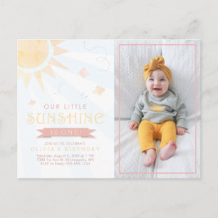 Postal Cumpleaños de nuestra Mariposa Sunshine Little Wat