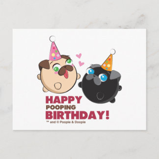 Postal Cumpleaños De Poopie Y Doopie