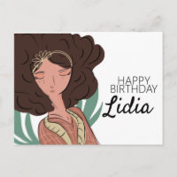 Cumpleaños del amante del personaje de la mujer pl
