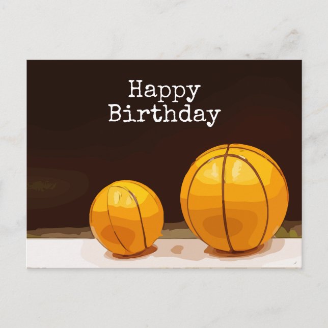 Postal Cumpleaños del baloncesto (Anverso)