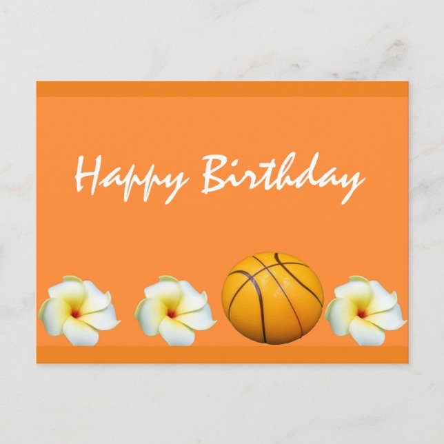 Postal Cumpleaños del baloncesto (Anverso)