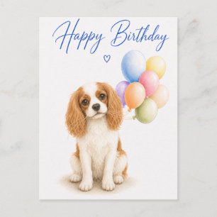 Postal Cumpleaños del Cavalier King Charles