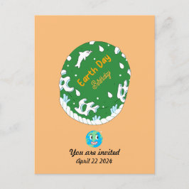 Postal Cumpleaños del Día de la Tierra Personalizado