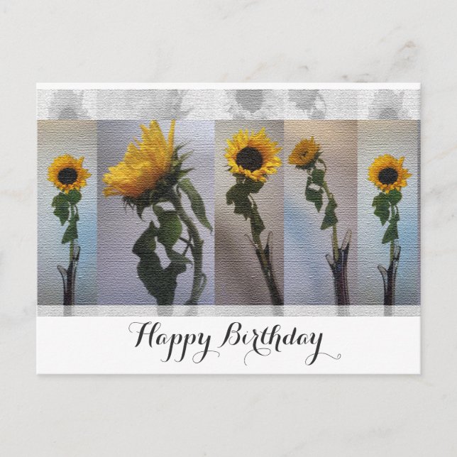 Postal Cumpleaños del Girasol (Anverso)