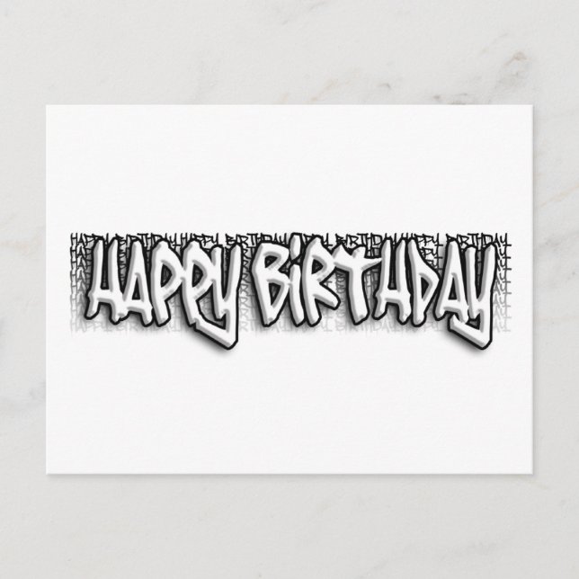 Postal Cumpleaños del graffiti (Anverso)