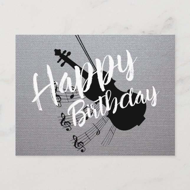 Postal Cumpleaños del músico  (Anverso)