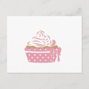 Postal Cumpleaños del pastel rosa