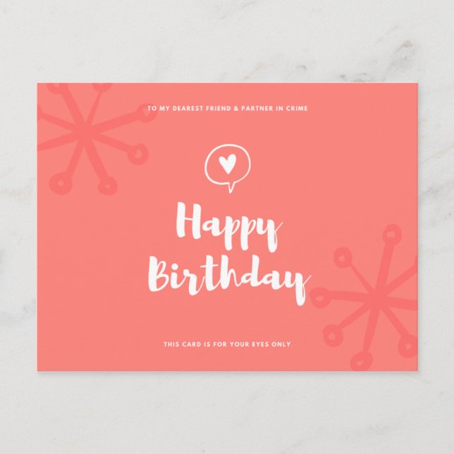 Postal Cumpleaños divertida (Anverso)