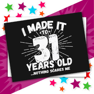 Postal Cumpleaños Divertido 31 Años con Meme Sarcastico