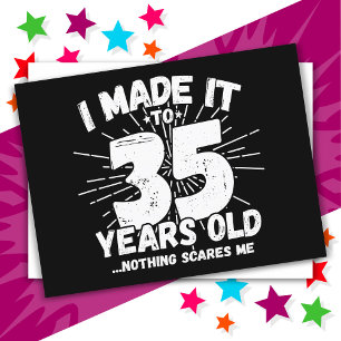 Postal Cumpleaños Divertido 35 Años con Sarcasmo Meme