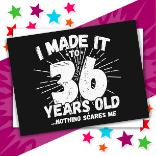Postal Cumpleaños Divertido 36 Años con Meme Sarcastico