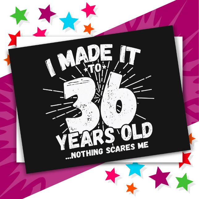 Postal Cumpleaños Divertido 36 Años con Meme Sarcastico (Subido por el creador)