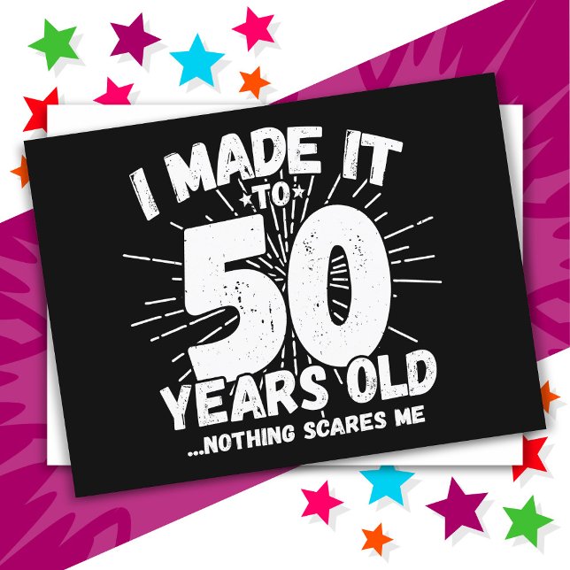 Postal Cumpleaños Divertido 50 Años Sarcástico Cumpleaños (Subido por el creador)