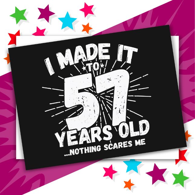 Postal Cumpleaños Divertido 57 Años Sarcástico Cumpleaños (Subido por el creador)