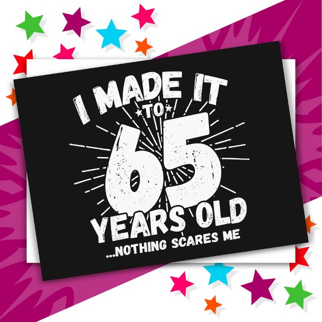 Postal Cumpleaños Divertido 65 Años Sarcástico Cumpleaños (Subido por el creador)