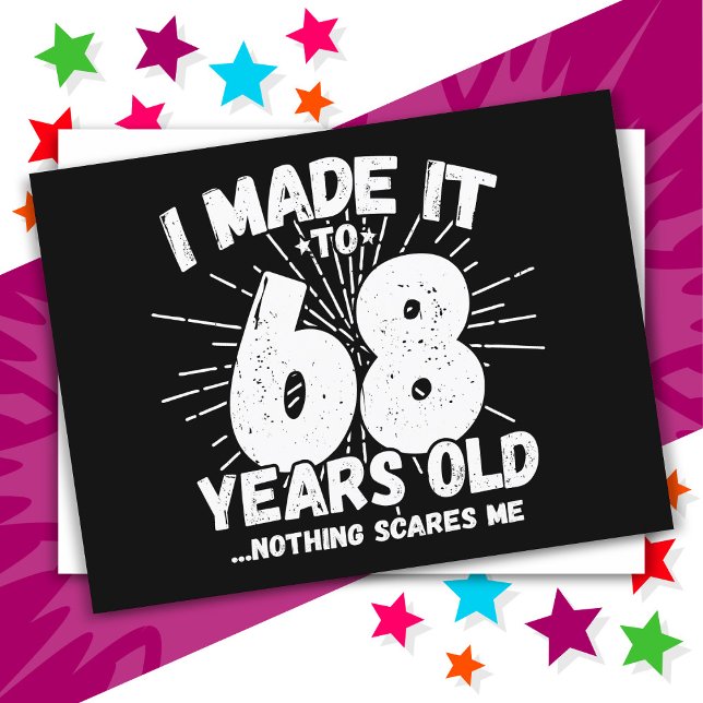 Postal Cumpleaños Divertido 68 Años Sarcástico Meme Graci (Subido por el creador)