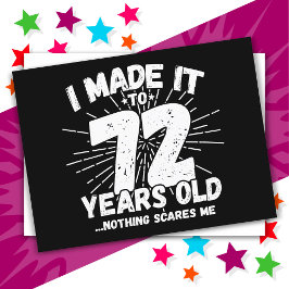 Postal Cumpleaños Divertido 72 Años Memes Sarcasticos Cum