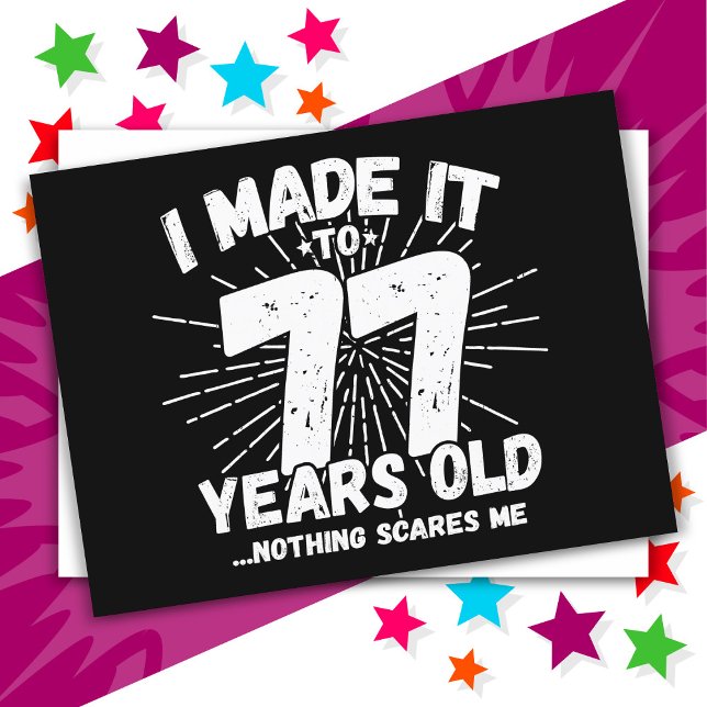 Postal Cumpleaños divertido 77 sarcástico Meme Cumpleaños (Subido por el creador)