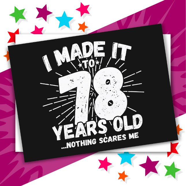 Postal Cumpleaños divertido 78 años meme sarcástico graci (Subido por el creador)