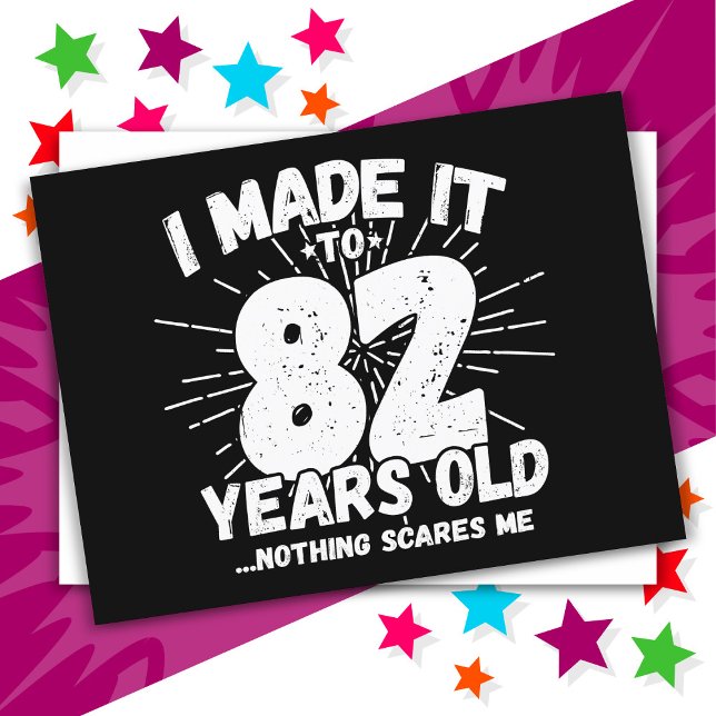 Postal Cumpleaños Divertido 82 Años Memes Sarcásticos (Subido por el creador)