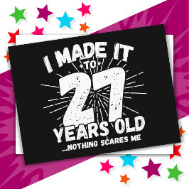 Postal Cumpleaños divertido de 27 años con sarcasmo