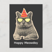 Cumpleaños divertido de gato
