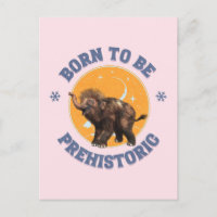 Cumpleaños divertido de mamut bebé prehistórico