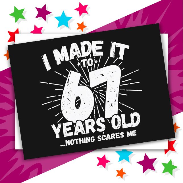 Postal Cumpleaños divertido número 67 con meme sarcástico (Subido por el creador)