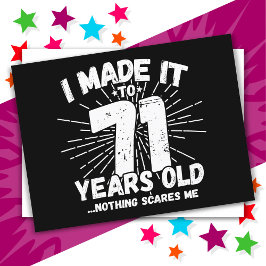 Postal Cumpleaños divertido número 71 con meme sarcástico