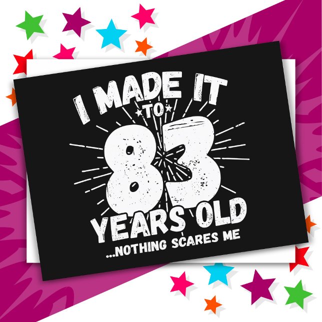 Postal Cumpleaños divertido número 83 con meme sarcástico (Subido por el creador)