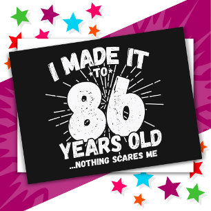 Postal Cumpleaños divertido número 86 con meme sarcástico