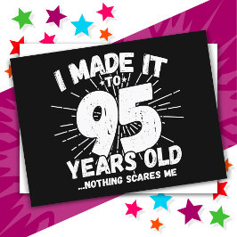 Postal Cumpleaños divertido número 95 con meme sarcástico