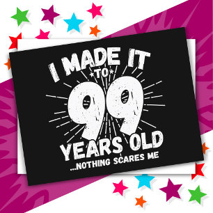 Postal Cumpleaños divertido número 99 con meme sarcástico