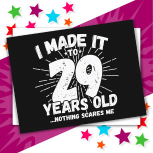 Postal Cumpleaños Divertido y Sarcastico de 29 Años