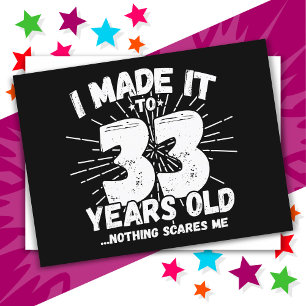 Postal Cumpleaños Divertido y Sarcastico de 33 Años