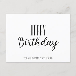 Postal Cumpleaños Empresarial Simple Feliz