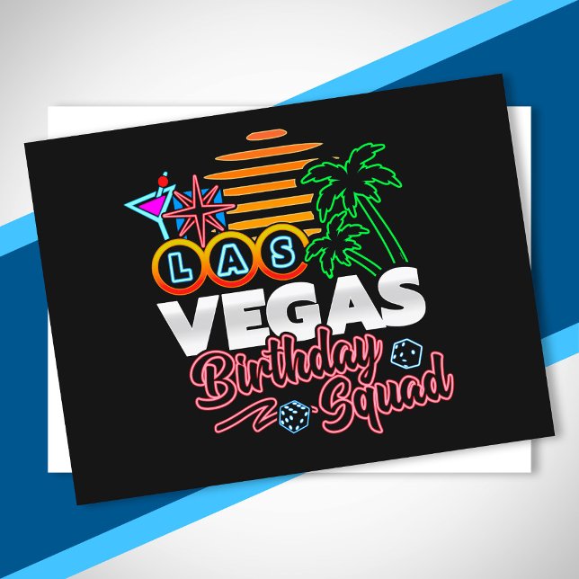 Postal Cumpleaños en Las Vegas - Grupo de Cumpleaños en V (Subido por el creador)