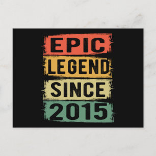 Postal Cumpleaños épico legendario de 7 años 2015
