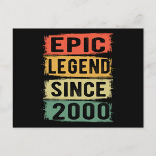 Postal Cumpleaños épico legendario número 21 2000