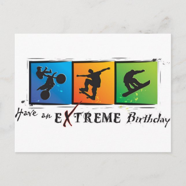 Postal Cumpleaños extremo (Anverso)