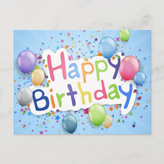 Postal cumpleaños feliz (Anverso)