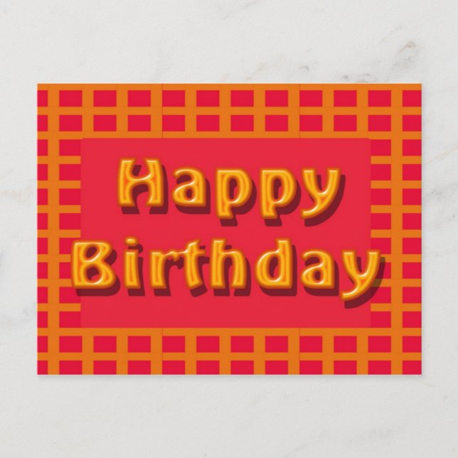 Postal cumpleaños feliz (Anverso)