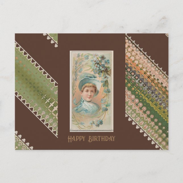 Postal Cumpleaños Feliz Bellezas Florales 49 (Anverso)