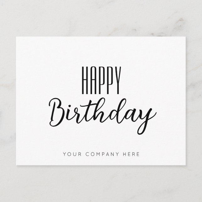Postal Cumpleaños Feliz Empresarial  (Anverso)