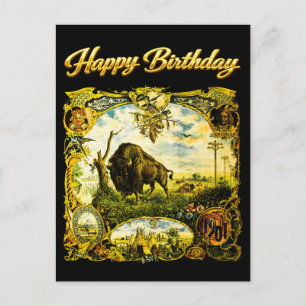 Postal Cumpleaños Feliz Expo Panamericana 1901 Búfalo NY